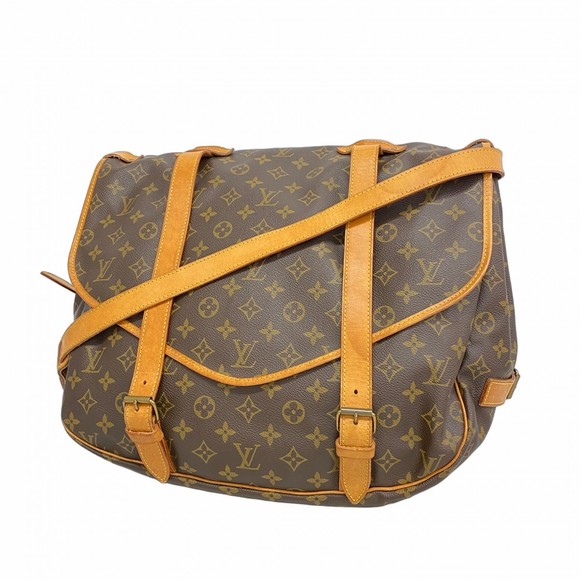 Louis Vuitton Bag Shoulder Saumur Monogram Brown - Picture 1 of 9